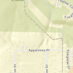 Pony Estates Colorado Street Map