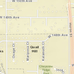 Quail Hill Colorado Street Map