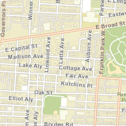 1318 E Broad St, Columbus, OH 43205, Street Map