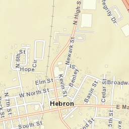 Hebron Ohio Street Map