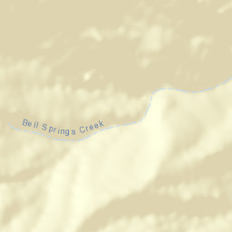 Bell Springs California Street Map