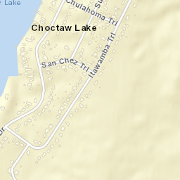 Choctaw Lake Ohio Street Map