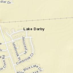 Lake Darby Ohio Street Map