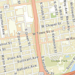 598 Sullivant Ave, Columbus, OH 43215, Street Map