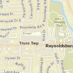 Reynoldsburg Ohio Street Map