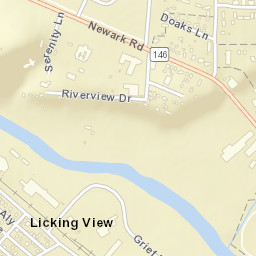Licking View Ohio Street Map