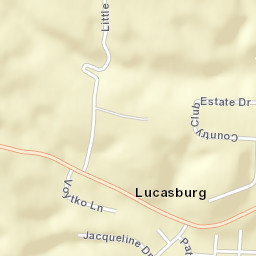Lucasburg Ohio Street Map