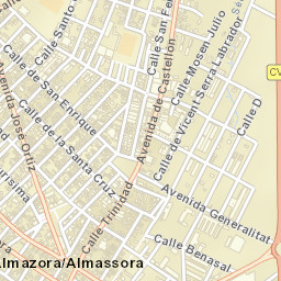 Almassora Street Map