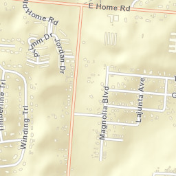 Oakcrest Ohio Street Map