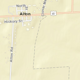 Alton Ohio Street Map