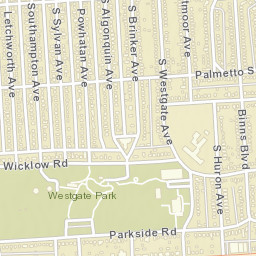 348-372 South Southampton Avenue Street Map