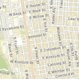 157 E Kossuth St, Columbus, OH 43206, Street Map