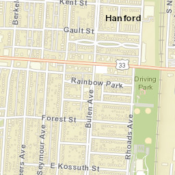 Hanford Ohio Street Map