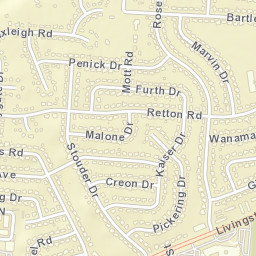 Rose Hill Heights Ohio Street Map