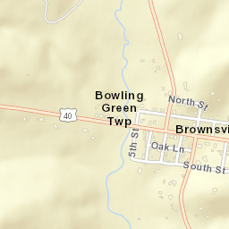 Brownsville Ohio Street Map