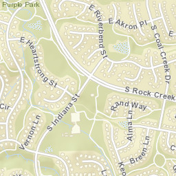 Rock Creek Colorado Street Map