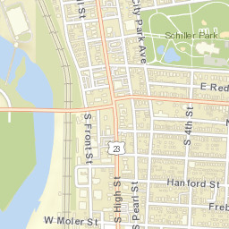 136-208 E Deshler Ave, Columbus, OH 43206, Street Map