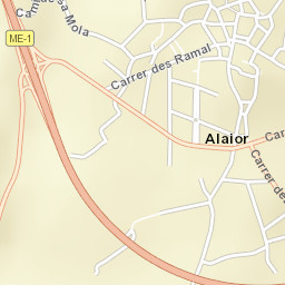 Alaior Street Map