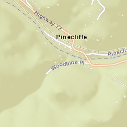 Pinecliffe Colorado Street Map