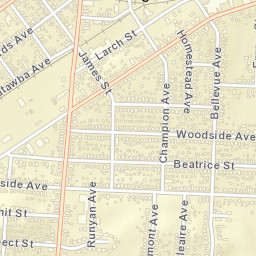 Warder Park Ohio Street Map