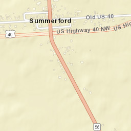 Summerford Ohio Street Map