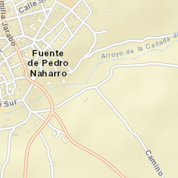 Fuente de Pedro Naharro Street Map
