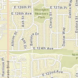 12242 Colorado Boulevard Thornton Street Map