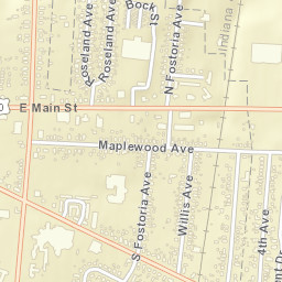Shoups Mobile Home Park Ohio Street Map