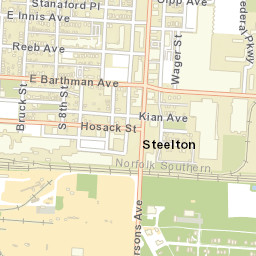 Steelton Ohio Street Map