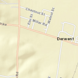Derwent Ohio Street Map