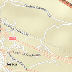 Jérica Street Map