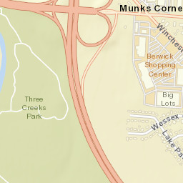 Munks Corners Ohio Street Map