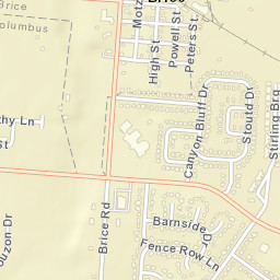 Brice Ohio Street Map
