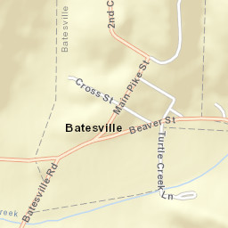 Batesville Ohio Street Map