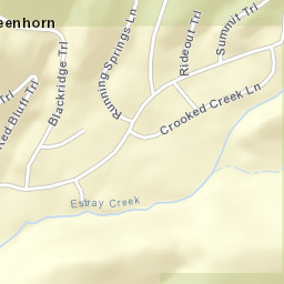 Greenhorn California Street Map