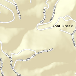 Coal Creek Street Map