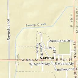 Verona Ohio Street Map