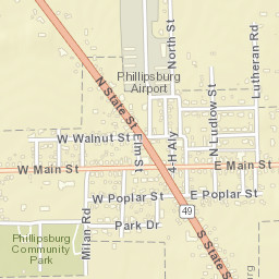 Phillipsburg Ohio Street Map