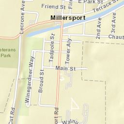 Millersport Ohio Street Map