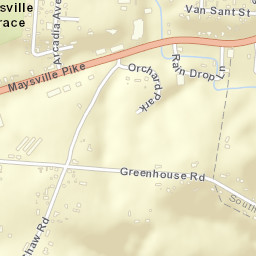 Zanesville Terrace Ohio Street Map