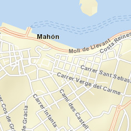 Maó Street Map