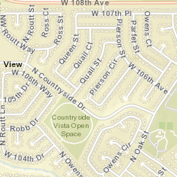 Countryside Colorado Street Map