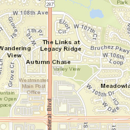 2723 West 105th Drive, Westminster, CO Street Map