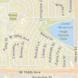 10687-10691 Livingston Drive Northglenn Street Map