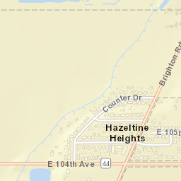 Hazeltine Heights Colorado Street Map