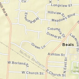 Beals Ohio Street Map