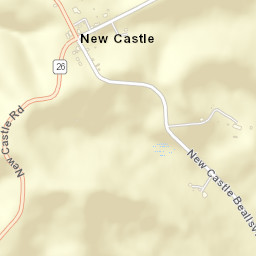 New Castle Ohio Street Map