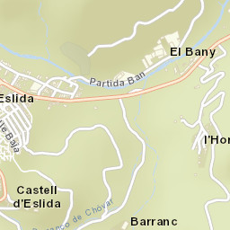 Eslida Street Map