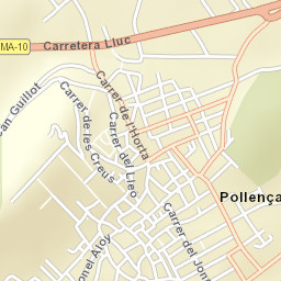 Pollença Street Map