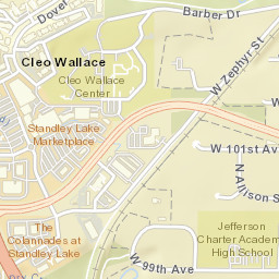 10255 Dover Street, Broomfield, CO Street Map